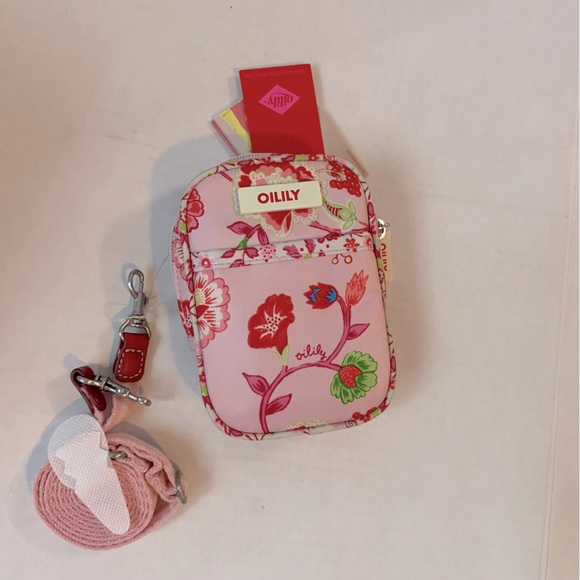 Set of Oilily floral toiletry/ cosmetics bag and mini Crossbody. -NWT - Picture 5 of 11